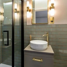 Brass Knurled Cabinet Handles in Gold