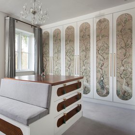 Brass Curved Cabinet Handles in Gold - 632mm