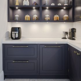 Brass Knurled Cabinet Handles in Antique Gold