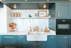 Brass Knurled Cabinet Handles in Gold