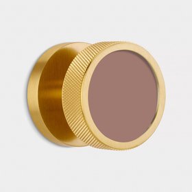 Brass & Gloss Mortice Door Knobs - Knurled - Gold - Mrs Bouquet Insert