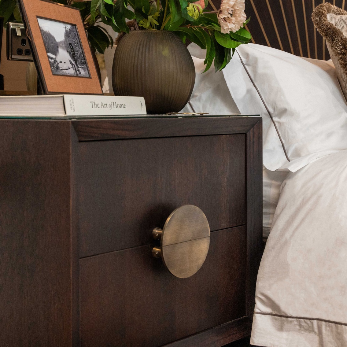 Large Solid Brass Half Moon Handles in Antique Gold