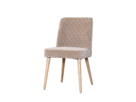 Rouen Chenille Dining Chairs - Side Chair in Wheat