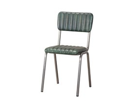 Arlington Leather Restaurant Chairs - Pine Green