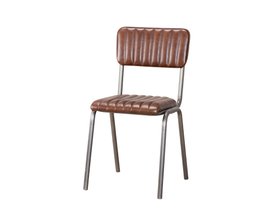 Arlington Leather Restaurant Chairs - Chestnut