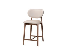 Florence Leather Counter Stool - Latte