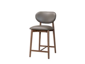 Florence Leather Counter Stool - Olive