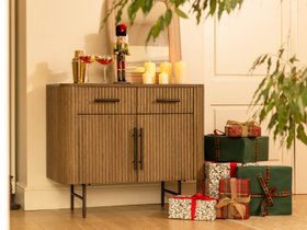 Ashfield Ribbed 2 Door Sideboard with Drawers