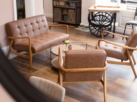 Salisbury Faux Leather Sofa