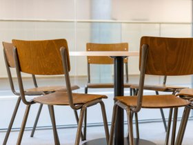 Luxor Wood and Metal Stacking Chair