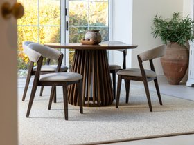 Darcy Round Dining Table - Walnut