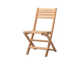 Meza Teak Outdoor Folding Chairs Set of Two