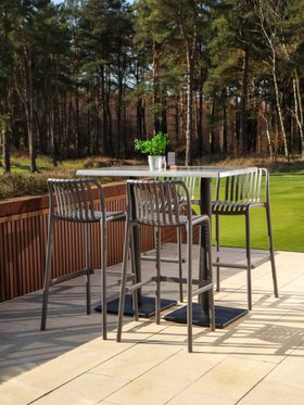 Maldives Outdoor Stool - Charcoal Grey