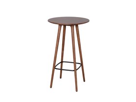 Bromley Round Poseur Bar Table - Walnut