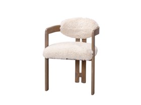 Vermont Faux Fur Dining Chair