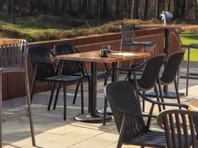 Aged Pine Cafe Table