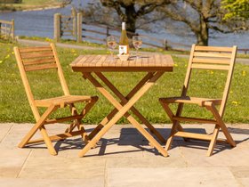 Meza Square Teak Outdoor Folding Table