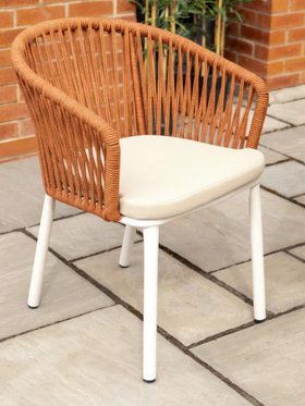Milano Aluminium Rope Back Stacking Garden Chair
