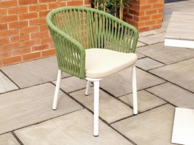 Milano Aluminium Rope Back Stacking Garden Chair
