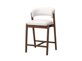 Lexi Leather Counter Stool - Cream