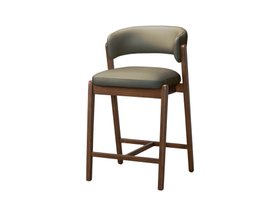 Lexi Leather Counter Stool - Olive