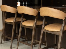 Andersen Faux Leather Stool - Tan