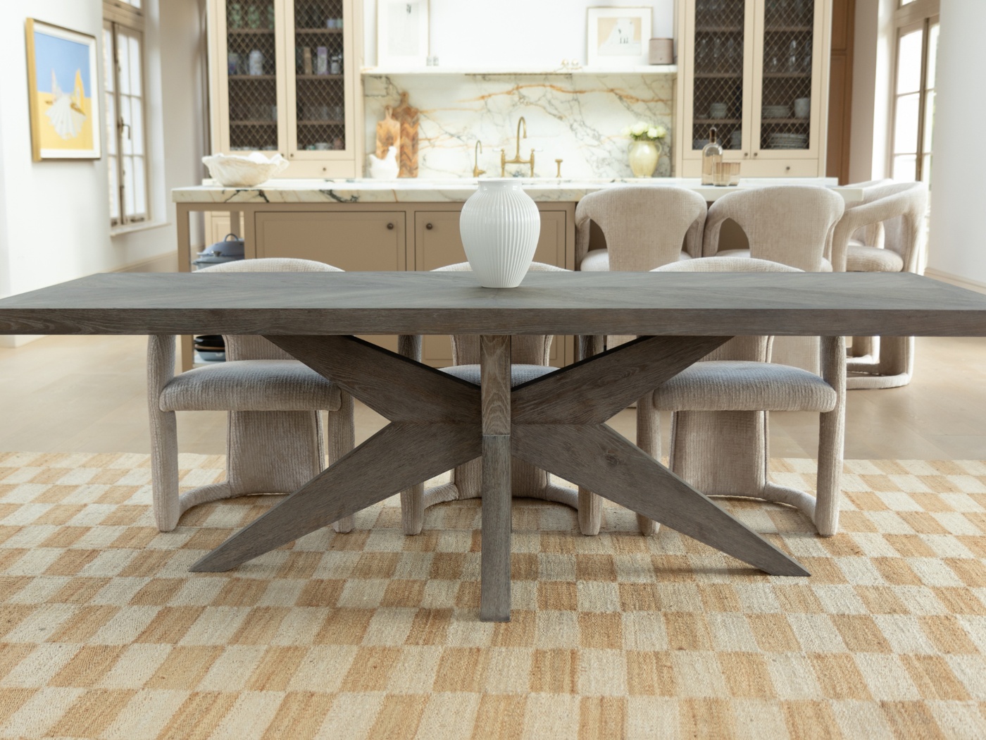 Farringdon Dining Table - Silverstone
