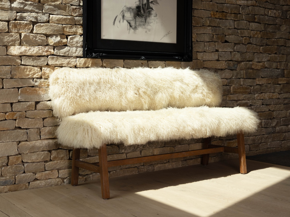 St. Moritz Yeti Bench with Back