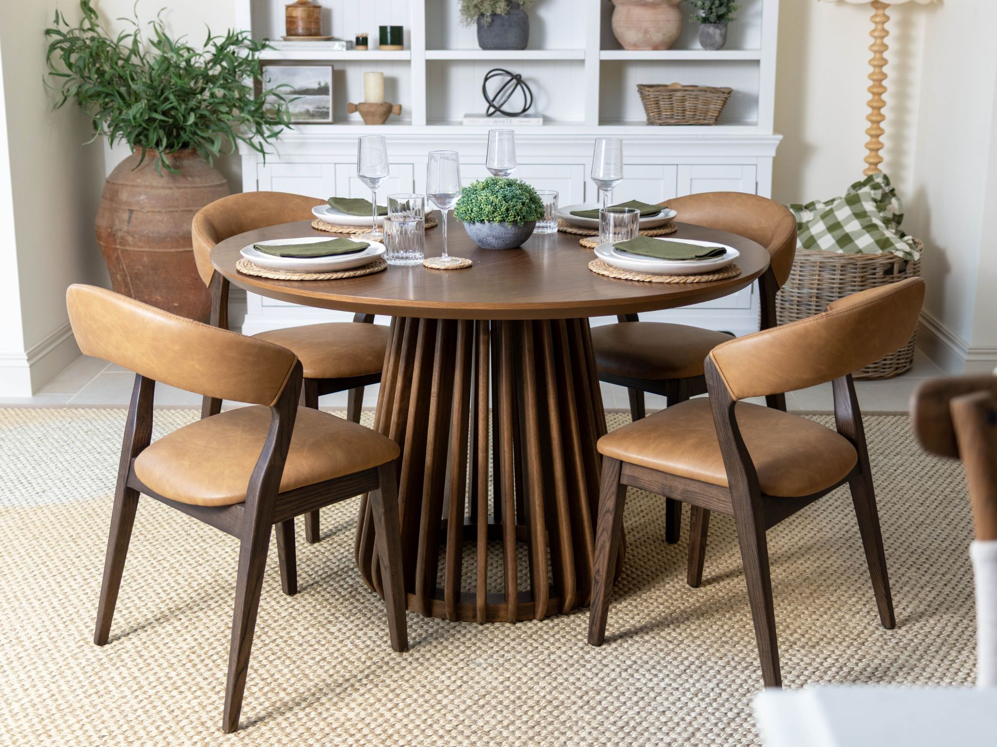 Darcy Round Dining Table - Walnut