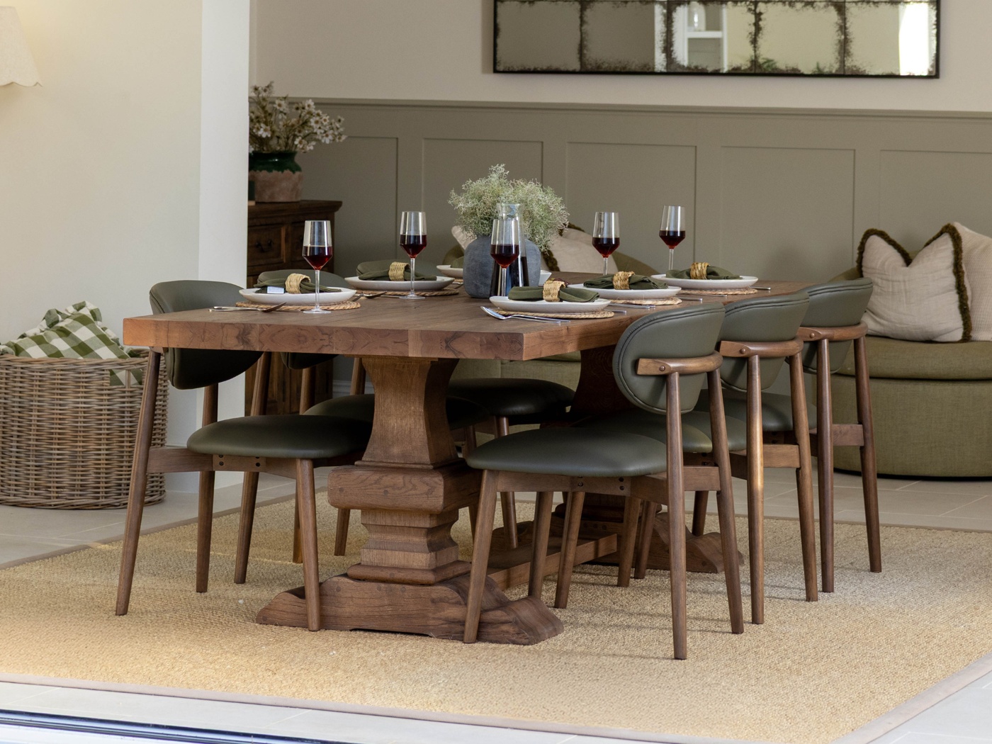 Tavistock Oak Dining Table - Weathered