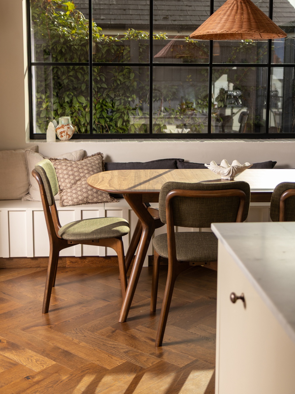 Layla Dining Chairs - Moss Green