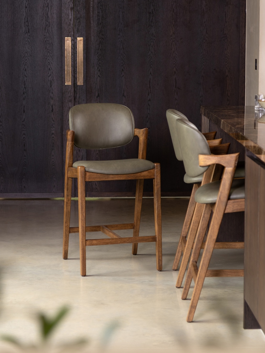 Hampton PU Leather Bar Stool
