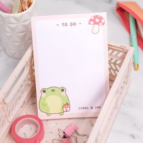 Frog Mushroom Memo Pad