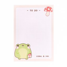 Frog Mushroom Memo Pad
