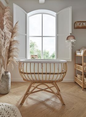 Aria Rattan Crib