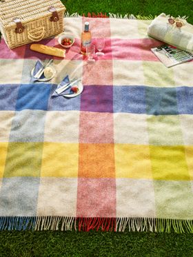Bronte by Moon Harland Multicolour Pure New Wool Throw