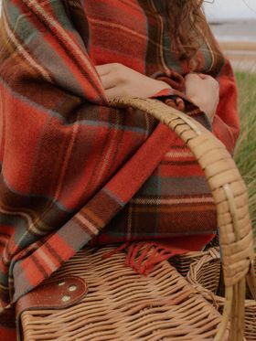 Bronte by Moon Antique Royal Stewart Tartan Merino Throw