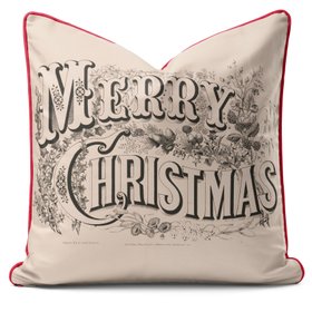 Vintage Merry Christmas - Christmas Pillow