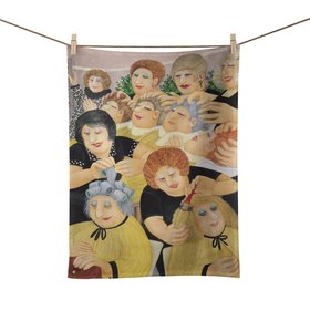 Hairs Bell’s – Beryl Cook Tea Towel (Handmade in the UK)
