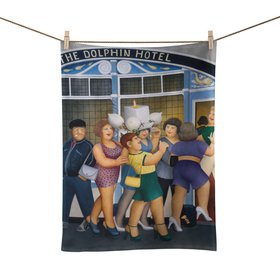 Hen Party – Beryl Cook Tea Towel (Handmade in the UK)