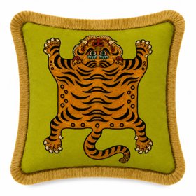 Tiger Tapestry – Chartreuse Lime