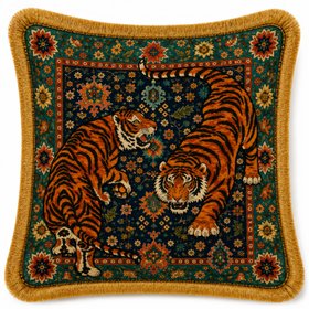 Tigers Tapestry Teal