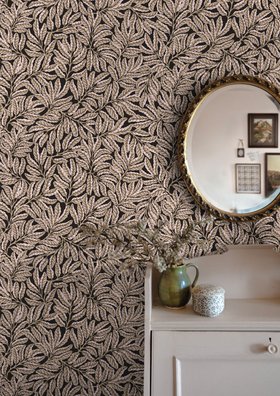 Leafy Clay Wallpaper By Abigail Borg, £180 Per 10m Roll, abigailborg.com