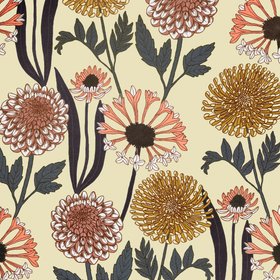 Wild Garden Coral Wallpaper By Abigail Borg, £195 Per 10m Roll, abigailborg.com