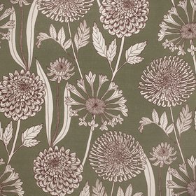 Wild Garden Slate Ecru Wallpaper by Abigail Borg, £195 Per 10m Roll, abigailborg.com