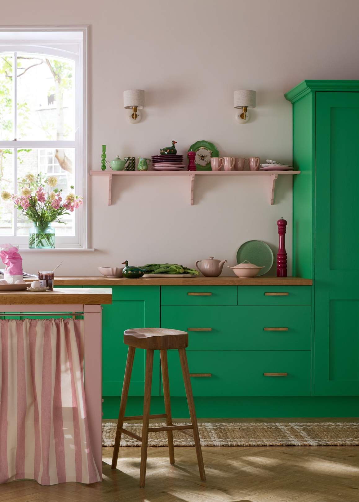 Earthborn paint - Riverbank, Piglet, Thimble Lane kitchen
