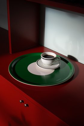 PAPPELINA TRAY DARK GREEN