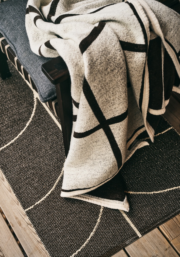 PAPPELINA BLANKET CRISS DARK BROWN