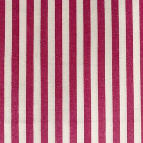 Classic 1cm narrow Stripe Fabric Magenta Pink and white