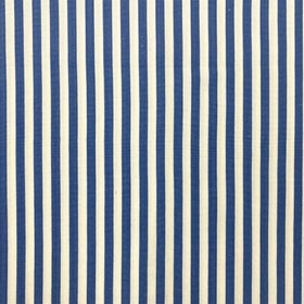 Classic 1cm Stripe Fabric Blue White Stripe Mykonos Blue Stripe Full Width